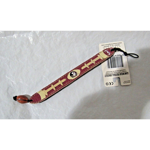 NCAA  Florida State Seminoles Football Brown w/White Laces Bracelet by GameWear