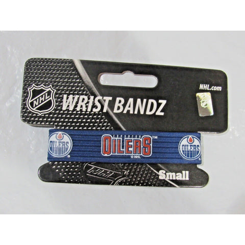 NHL Edmonton Oilers Wrist Band Bandz Officially Licensed Size Small by Skootz