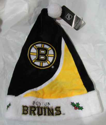 NHL Boston Bruins 3 color Santa Hat Black White Yellow by FOCO