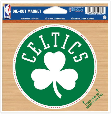 NBA Boston Celtics Alternate logo on 4 inch Auto Magnet by WinCraft