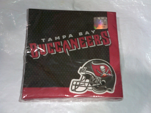 NFL Tampa Bay Buccaneers Sports 6.5" x 6.5" Banquet Party Paper Luncheon Napkins