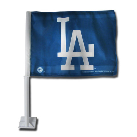 MLB Los Angeles Dodgers LA Logo on Window Car Flag by Rico