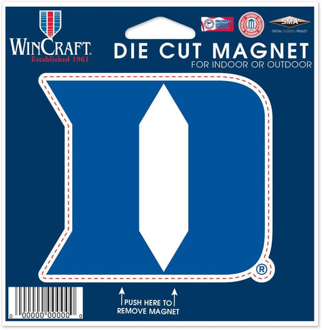 NCAA Duke University Logo on 4 inch Die Cut Auto Magnet by WinCraft