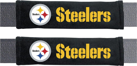NFL Pittsburgh Steelers Embroidered 9.5" Seatbelt Pad Pair by FanMats