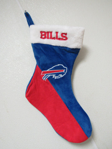 Embroidered NFL Buffalo Bills on 18" Blue/Red Basic Christmas Stocking