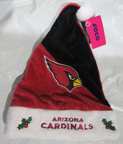 NFL Arizona Cardinals Season Spirit Maroon & Black Basic Santa Hat by FOCO