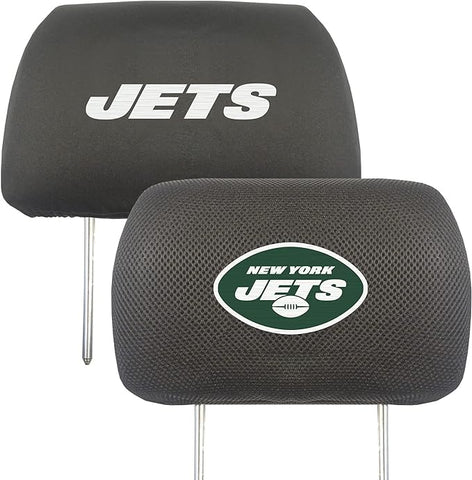 NFL New York Jets Embroidered Logo Headrest Covers Set of 2 by Fanmats