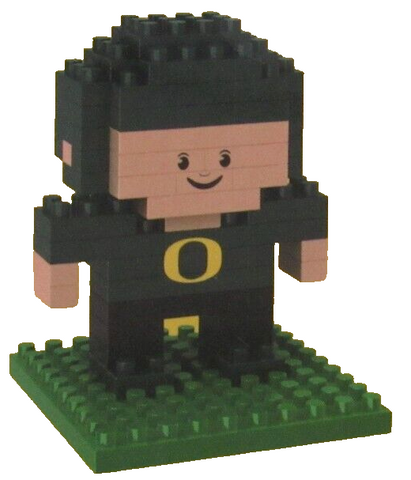 FOCO BRXLZ NCAA Oregon Ducks Mini Football Player 3-D Construction Toy 89pcs