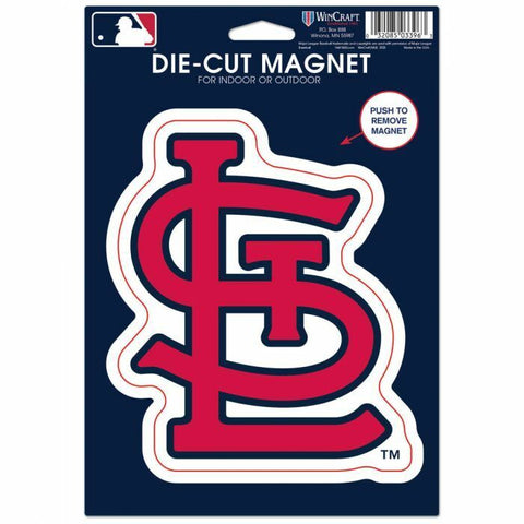 MLB St. Louis Cardinals 6 1/4" by 5" Auto Die-Cut Magnet Logo by WinCraft