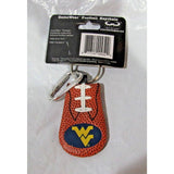 NCAA West Virginia Mountaineers Textured Keychain w/Carabiner by GameWear
