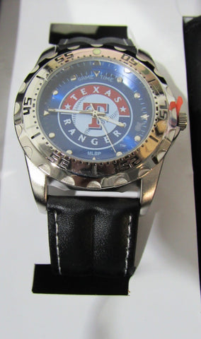 MLB Texas Rangers Baseball Men's Watch Diver Style New Battery Game Time
