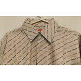 NBA San Antonio Spurs Lite Gray Button Up Dress Shirt XL Long Sleeve Headmaster