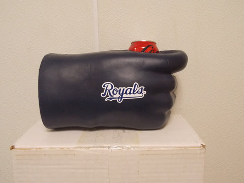 MLB Kansas City Royals Blue FAN FIST Beverage Holder Can Beer Bottle Drink Glass