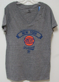 NWT Adidas NBA Woman' T-shirt New York Knicks 2013 Playoff Size Small Gray