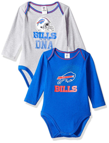NFL Buffalo Bills In My DNA 2 pack Bodysuit Long Sleeve Size 3-6M Gerber