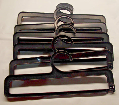 Lot of 12 Black 12" by 2 1/2" Retail Hook Hangers to Display a Plush Blanket