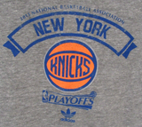 NWT Adidas NBA Woman' T-shirt New York Knicks 2013 Playoff Size Small Gray