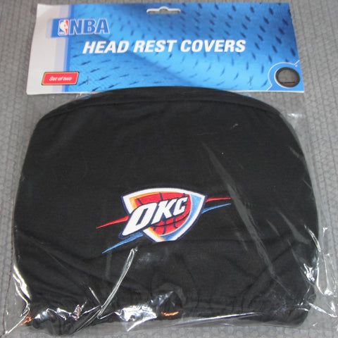NBA Oklahoma City Thunder Embroidered Logo on Headrest Covers Set of 2 ProMark