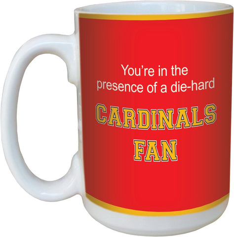 Tree-Free Greetings Cardinals College Basketball Ceramic D handle Mug 15oz