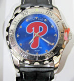 MLB Philadelphia Phillies Baseball Men's Watch Diver Style New Battery by Game Time