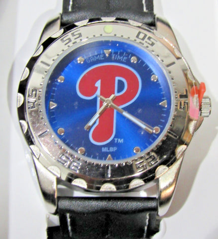 MLB Philadelphia Phillies Baseball Men's Watch Diver Style New Battery by Game Time