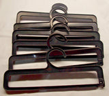 Lot of 12 Black 12" by 2 1/2" Retail Hook Hangers to Display a Plush Blanket