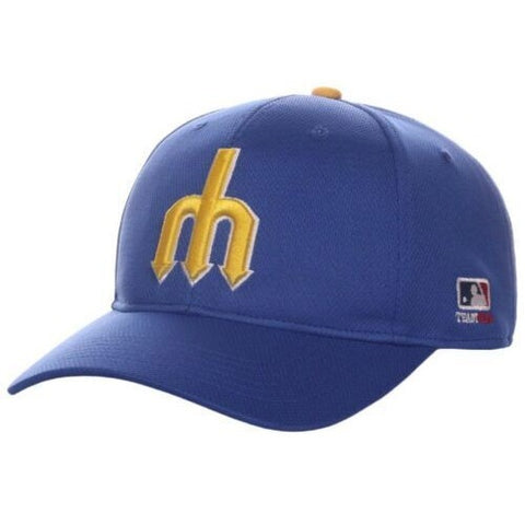 MLB Adult Seattle Mariners Legacy Raised Replica Mesh Baseball Cap Hat 350