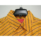 NBA Los Angeles Lakers Gold Button Up Dress Shirt by Headmaster Designer Label Size 3XL
