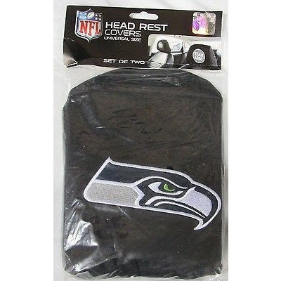 NFL Seattle Seahawks Headrest Cover Embroidered Logo Set of 2 by Team ProMark
