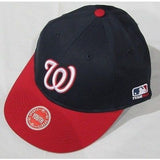 MLB Washington Nationals Youth Cap Flat Brim Raised Replica Cotton Twill Hat