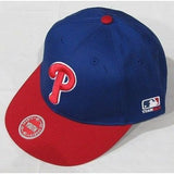 MLB Philadelphia Phillies Youth Cap Flat Brim Raised Replica Cotton Twill Hat