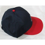 MLB Cleveland Indians Adult Cap Flat Brim Raised Replica Cotton Twill Hat Home