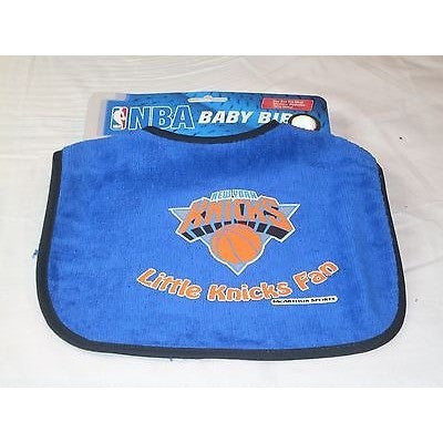 NBA Little New York Knicks Fan Infant Baby Bib All Blue Wincraft
