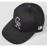 MLB Colorado Rockies Adult Cap Flat Brim Raised Replica Cotton Twill Hat Home