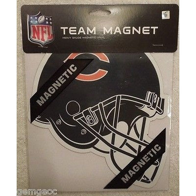 NFL Chicago Bears 8 Inch Auto Magnet Die Cut Helmet by Fremont Die
