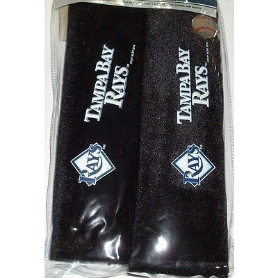 MLB Tampa Bay Rays SEAT BELT PADS VELOUR PAIR