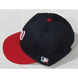MLB Washington Nationals Adult Cap Flat Brim Raised Replica Cotton Twill Hat