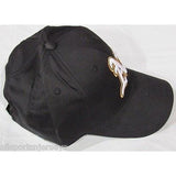 MLB Oakland Athletics A's Adult Cap Curved Brim Raised Replica Cotton Twill Hat Alt Black