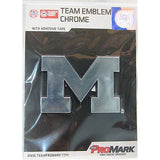 NCAA Michigan Wolverines 3-D Auto Team Chrome Emblem By Team ProMark