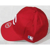 MLB Cincinnati Reds Youth Cap Flat Brim Raised Replica Cotton Twill Hat All Red
