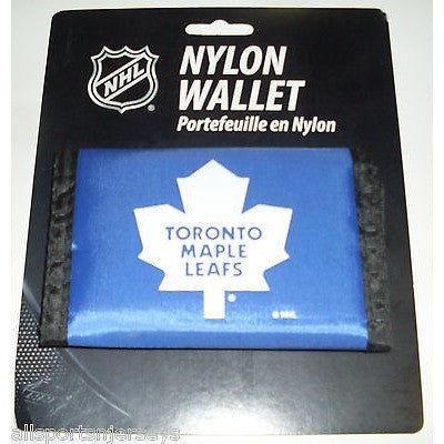 NHL Toronto Maple Leafs Tri-fold Nylon Wallet with Printed Logo