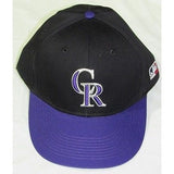MLB Colorado Rockies Adult Cap Flat Brim Raised Replica Cotton Twill Hat Alt