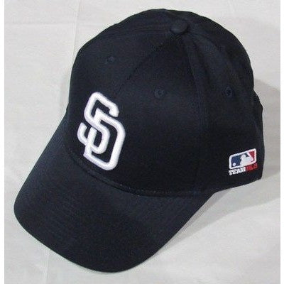 MLB San Diego Padres Youth Cap Curved Brim Raised Replica Cotton Twill Hat Navy Home