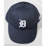 MLB Detroit Tigers Adult Cap Flat Brim Raised Replica Cotton Twill Hat Home