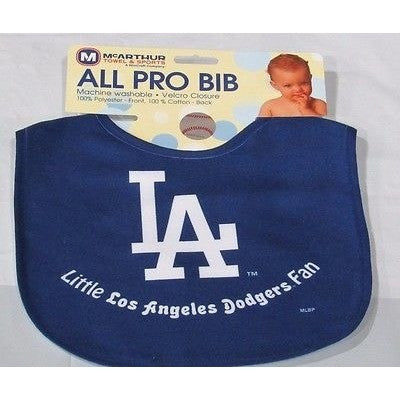 MLB Little Los Angeles Dodgers Fan Infant Baby Bib All Blue Wincraft