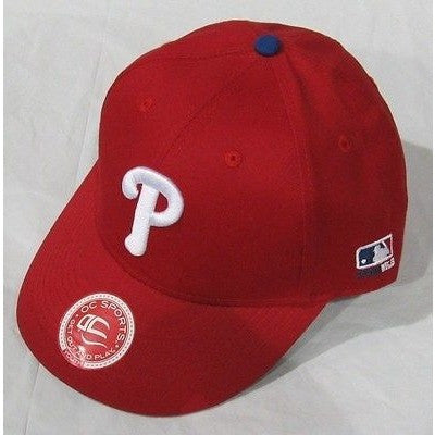 MLB Philadelphia Phillies Youth Cap Flat Brim Raised Replica Cotton Twill Hat