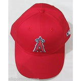 MLB LA Angels of Anaheim Adult Cap Flat Brim Raised Replica Cotton Twill Hat All Red