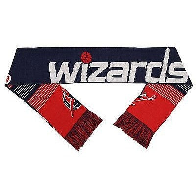 NBA 2015 Reversible Split Logo Scarf Washington Wizards 64" by 7" FOCO