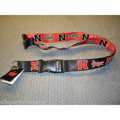 NCAA Nebraska Cornhuskers Reversible Lanyard Keychain by AMINCO