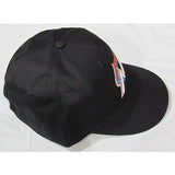 MLB Miami Marlins Adult Cap Flat Brim Raised Replica Cotton Twill Hat Black